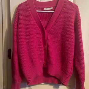 Pink Chunky Cardigan